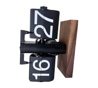 Wdbild Reloj automático de 12 horas, base antideslizante, pantalla digital grande para dormitorio, estudio, hogar, escritorio, estante, decoración, perilla giratoria, reloj ajustable