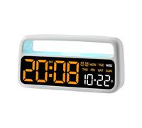 Wdbild Reloj despertador digital LED con 3 atenuadores de brillo, reloj de escritorio eléctrico para dormitorio, sala de estar, oficina, mesita de noche