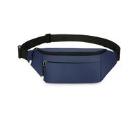 Wdbild Riñonera cruzada impermeable de tela Oxford de gran capacidad, bolsa de hombro para deportes al aire libre, bolsa de cinturón, Blue, Talla única