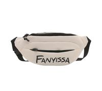 Wdbild Riñonera deportiva al aire libre, bolsa cruzada de nailon, bolsa de hombro casual, bolsa de pecho para correr y ciclismo, White, Talla única