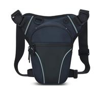 Wdbild Riñonera impermeable para senderismo, para hombre, mujer, motocicleta, ciclismo, múltiples bolsillos, Blue, Talla única