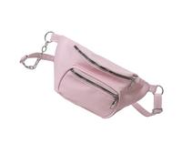 Wdbild Riñonera moderna para mujer, bolsa cruzada en el pecho, bolsa de hombro de gran capacidad con correa ajustable para uso diario esencial, Pink, Talla única