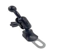Wdbild Sistemas de montaje antigolpes para teléfono de motocicleta, 17 mm, soporte de visión trasera extendido, resistente a la intemperie, para jinetes de aventura, soporte de teléfono extendido para