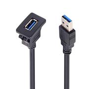 Wdbild Snapping - Cable de extensión USB 3.0 con velocidad de 5 Gbps, compatible con coches, barcos, motocicletas, cable de datos resistente a la electrónica