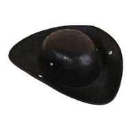 Wdbild Sombrero de copa, estilo colonial, sombrero de tricornio, de piel sintética, colección pirata, sombreros de fiesta divertidos para fiesta temática
