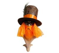Wdbild Sombrero superior, 1 juego de gorras de cosplay para adultos con barba, fiestas de cosplay, Halloween, carnavales, fotografía, cosplay, sombrero para adolescentes