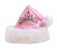 Wdbild Sombreros de Navidad de felpa para Año Nuevo, Papá Noel, festival, corona, decoración del hogar, fiestas, sombreros de Navidad, para adultos, pesadilla a granel para mujeres, XL, bebé, niño
