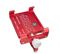 Wdbild Soporte de aluminio para motocicleta, soporte para teléfono móvil, soporte a prueba de golpes, fácil instalación, ángulo ajustable, soporte para teléfono