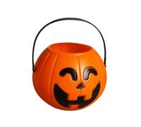 Wdbild Soporte de luz de calabaza, seguro para niños, decoración de Halloween, accesorio de celebración del hogar, cubo de caramelos, luz de calabaza
