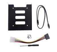 Wdbild Soporte de metal para disco duro SSD de 6.3 cm a 8.9 cm con cables de datos y cables de alimentación, cable de juego