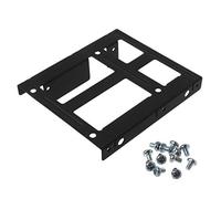 Wdbild Soporte de montaje de 2.5 a 3.5 adaptador de bandeja adaptador de bandeja de disco duro de 2.5 a 3.5 pulgadas, adaptador de metal para PC SSD, adaptador de unidad de disco duro mecánico a