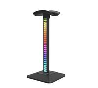 Wdbild Soporte para auriculares RGB con entrada USB YpeC, soporte para auriculares para juegos, tipo C, mesa de escritorio para jugadores rápidos