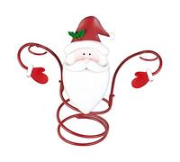 Wdbild Soporte para botellas de vino navideñas, estante de almacenamiento de vino para 1 botella de vino y 2 copas de escritorio