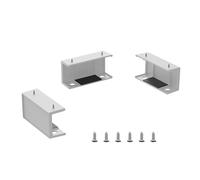Wdbild Soporte para portátil debajo del escritorio, soporte de almacenamiento, bandeja protectora, soporte organizador con tornillos para caja de cables, soporte para laptop
