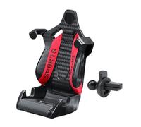 Wdbild Soporte para teléfono de ventilación de coche con rotación de 360 grados, soporte seguro y ajustable para experiencias de navegación mejoradas, soporte para teléfono de asiento de competición