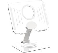 Wdbild Soporte plegable para cuaderno con base giratoria de altura ajustable para oficina y hogar, soporte de refrigeración multiusos para laptop