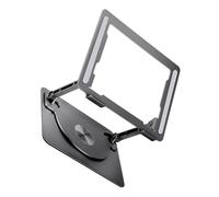 Wdbild Soporte plegable para laptop, giratorio de 360°, soporte para tabletas de refrigeración, soporta hasta 17 pulgadas, soporte de aluminio para laptop