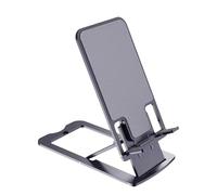 Wdbild Soporte plegable portátil de aluminio, soporte para teléfono, soporte de escritorio con altura ajustable
