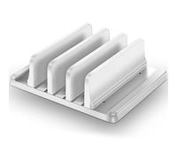 Wdbild Soporte vertical para laptop, ranura ajustable, adecuado para escritorio, ahorro de espacio, soporte vertical para laptop, soporte de refrigeración para laptop