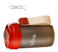 Wdbild Tazas de viaje de acero inoxidable 316 con agitador automático con monitor de temperatura inteligente, capacidad de 300 ml, diseños a prueba de fugas, uso en casa, oficina, tazas de café con