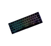 Wdbild Teclado con cable USB de 61 teclas, teclados de membrana de sensación mecánica para PC, portátil, computadora, ergonómico, con cable mecánico