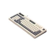 Wdbild Teclado ergonómico para juegos de 98 teclas con efectos ARGB, teclas cómodas para juegos y oficina, teclado retroiluminado ARGB