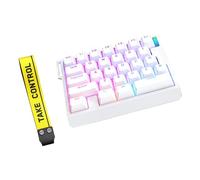 Wdbild Teclado mecánico para juegos con una sola mano, teclado profesional, interruptores intercambiables en caliente, ergonómico