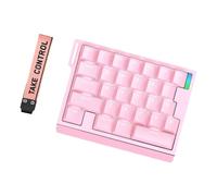 Wdbild Teclado mecánico para juegos con una sola mano, teclado profesional, interruptores intercambiables en caliente, ergonómico