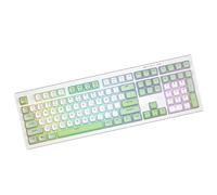 Wdbild Teclado mecánico para juegos de 108 teclas retroiluminado LED con cable ergonómico para oficina para jugadores de PC, teclado ergonómico para PC