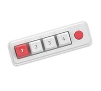 Wdbild Teclado mecánico para juegos de 4 teclas, personalizable con cambio en caliente, iluminación LED, teclado pequeño programable, teclado para juegos