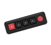 Wdbild Teclado mecánico para juegos de 4 teclas, personalizable con cambio en caliente, iluminación LED, teclado pequeño programable, teclado para juegos
