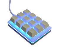 Wdbild Teclado personalizable de 12 teclas que mejora la productividad con múltiples funciones, teclado programable para juegos pequeños, teclado personalizable
