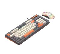 Wdbild Teclado portátil de alambre de película fina compatible con múltiples sistemas para diseño ergonómico y teclado de iluminación ARGB, teclado para juegos y