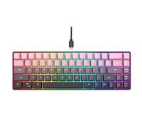 Wdbild Teclados mecánicos intercambiables en caliente, interruptores lineales RGBs, iluminación lateral, batería recargable de 8000 mAh