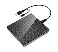Wdbild Unidad de DVD externa con concentradores USB 3.0 y lector de tarjetas SDTF, quemadores de velocidad rápida para laptop, enchufes de escritorio y reproducción, multiformato/grabadora de DVD