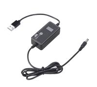 Wdbild USB a 5,5 x 2,1 mm, controlador de 50 velocidades, ventilador ajustable con pantalla de temperatura para refrigeración del motor del ventilador, velocidad ajustable para enfriamiento