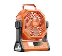 Wdbild Ventilador de carga para acampar al aire libre, iluminación USB, portátil, silencioso, pesca, camping, mercado nocturno, 5000/10000 mAh, accesorios de camping recargables