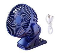 Wdbild Ventilador de clip con rotación de 360 grados y tres ajustes de velocidad, multifuncional, pequeño, USB, recargable, accesorio de refrigeración, velocidad ajustable