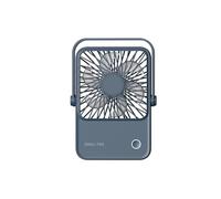 Wdbild Ventilador de escritorio pequeño silencioso USB con mesa de soporte plegable de 1200 mAh, escritorio recargable con 3 velocidades para exteriores