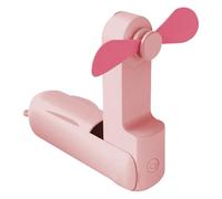 Wdbild Ventilador de escritorio portátil en miniatura recargable por USB, ventilador plegable de mano para oficina, viajes al aire libre, dispositivo de refrigeración silencioso, recargable, portátil