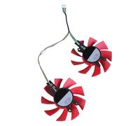 Wdbild Ventilador de GPU de refrigeración eficiente con conexión de 4 pines para RTX2060 GTX1660 1660Ti que proporciona una disipación de calor silenciosa y eficaz refrigeración GPU