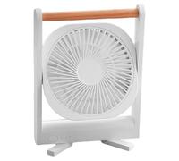 Wdbild Ventilador de mesa con carga USB y opción de 4 velocidades, solución de refrigeración de oficina, textura para una refrigeración silenciosa y eficaz, ventilador de aire portátil