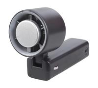 Wdbild Ventilador de pantalla LED multifuncional, ventilador de refrigeración eficiente, silencioso, potente, batería de 3000 mAh, textura ABS, para viajes al aire libre, portátil