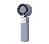Wdbild Ventilador de pantalla LED multifuncional, ventilador de refrigeración eficiente, silencioso, potente, batería de 3000 mAh, textura ABS, para viajes al aire libre, portátil