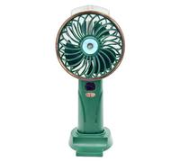 Wdbild Ventilador de refrigeración por aire, ventilador de viaje pequeño, 2400 mAh, portátil, silencioso, 5 velocidades, ajustable, textura ABS