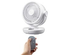 Wdbild Ventilador portátil de camping de 10000 mAh para tienda de campaña, ventilador de escritorio de camping, ventilador colgante con control remoto, ventilador de tienda de cultivo