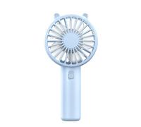Wdbild Ventilador portátil de mano recargable de 300 mAh, 3 velocidades, electricidad, silencioso, para exteriores