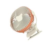 Wdbild Ventilador silencioso recargable por USB, ventilador de escritorio portátil de bajo consumo con abrazadera fuerte, 5 velocidades para uso en cama de oficina, clip silencioso para oficina