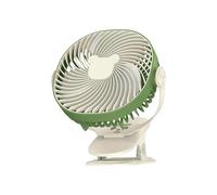 Wdbild Ventilador silencioso recargable por USB, ventilador de escritorio portátil de bajo consumo con abrazadera fuerte, 5 velocidades para uso en cama de oficina, clip silencioso para oficina