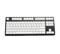 Wdbild XDA - Teclas en blanco de altura de 87 teclas, minimalistas, materiales PBT blancos para entusiastas de teclados mecánicos, teclas de perfil XDA